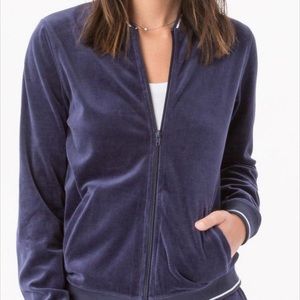 Z Supply Velour Bomber Jacket